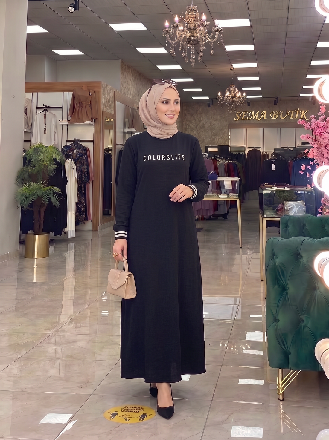 Spor Elbise - Siyah - ön görünüm