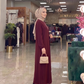 Bordo Taşlı Elbise - yan görünüm
